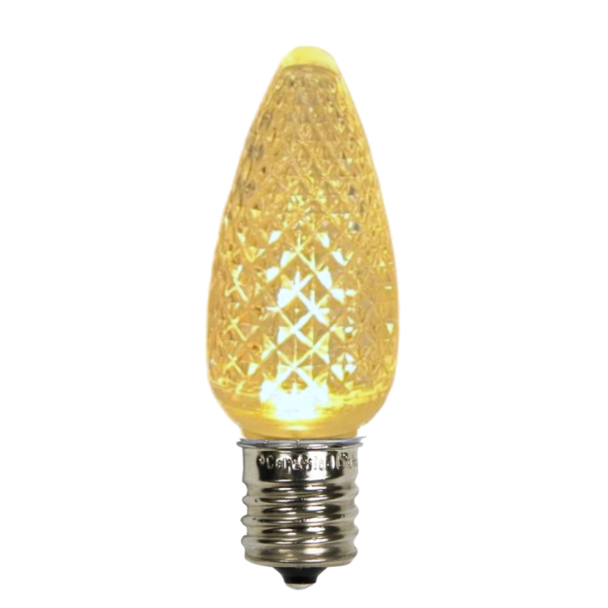 C9 Faceted LED Warm White SMD Bulbs (2800K) - Pack of 25 Bulbs