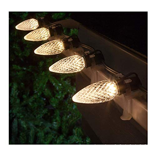 "Classic" C9 Faceted LED Warm White SMD Bulbs - Pack of 25 Bulbs