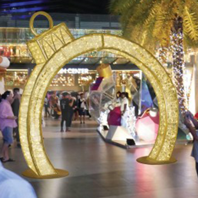 12ft Giant Pre-Lit LED Walk-Through Arch Ornament