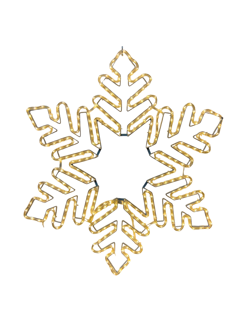 Giant 60" LED Snowflake, Warm White