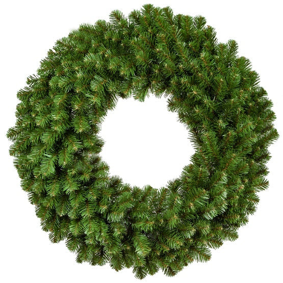 36" Custom Pre-Lit Premium Oregon Fir Wreath, 100 Lights & 260 Tips