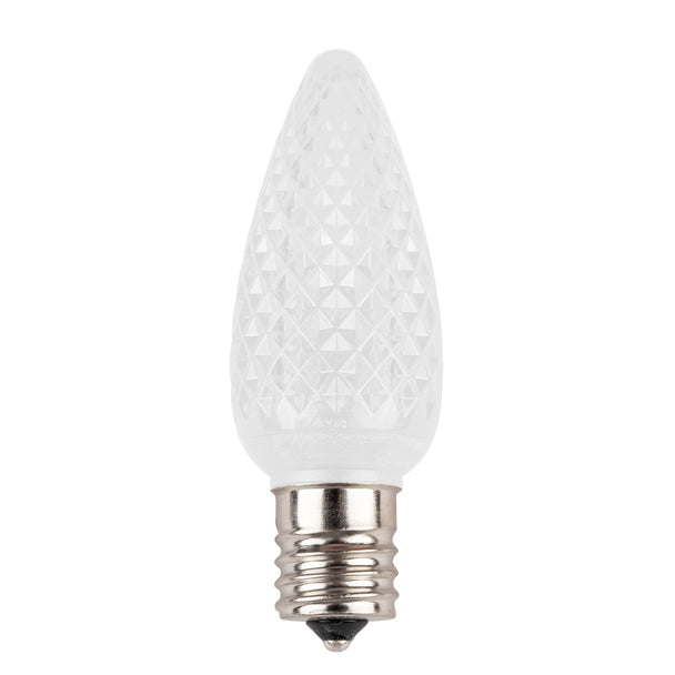 C9 Faceted LED "Pure White" SMD Bulbs - Pack of 25 Bulbs