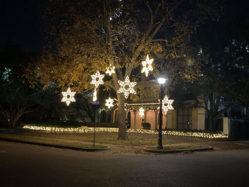 Giant 36" LED Snowflake, Warm White