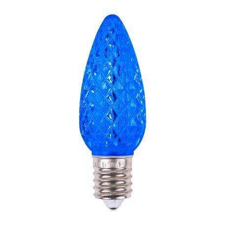 V2 C9 Faceted LED Blue SMD Bulbs - Pack of 25