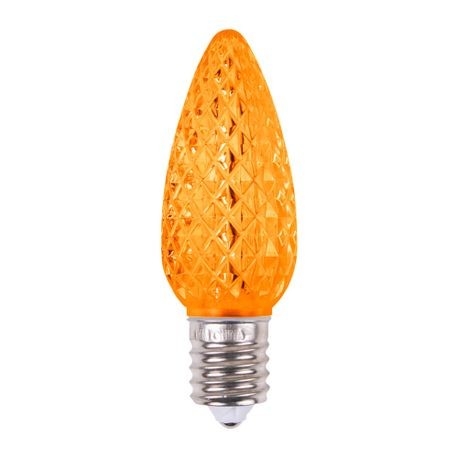 V2 C9 Faceted LED Orange SMD Bulbs - Pack of 25